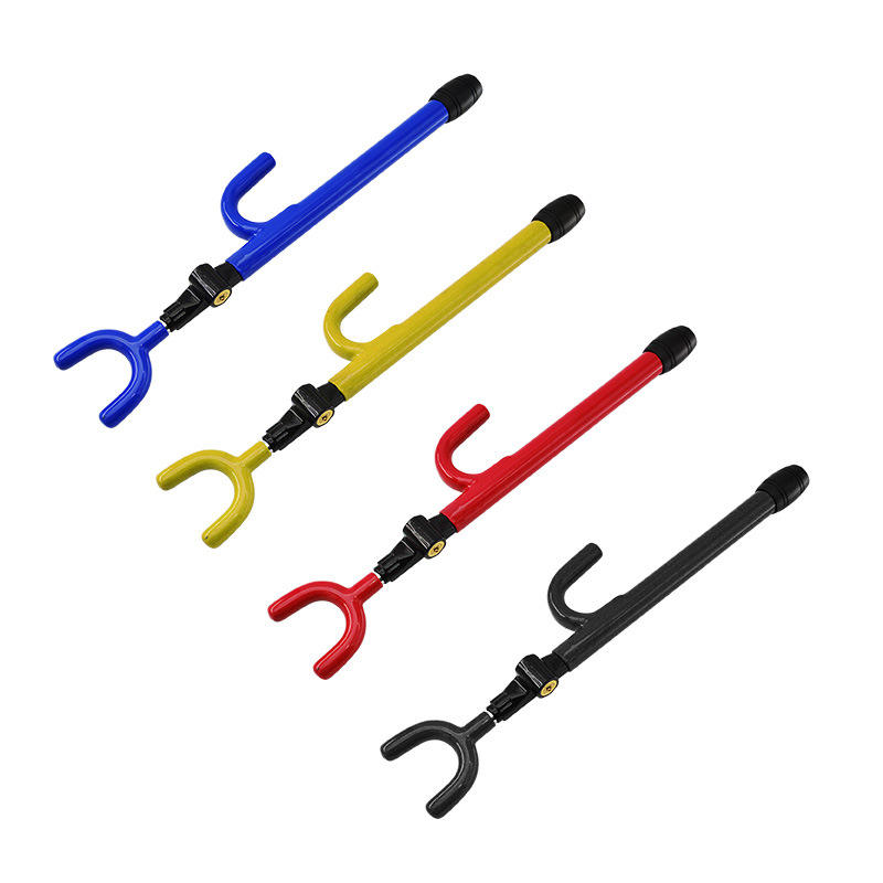 Tacticraft Anti-Theft Steel B<i></i>aseball Shaped Steering Wheel Lock with 2 Keys - Universal Vehicle Secu