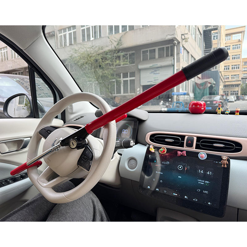 Anti-Theft Giant Armor Portable Universal Vehicle Security B<i></i>aseball Steering Wheel Lock with 3 Keys