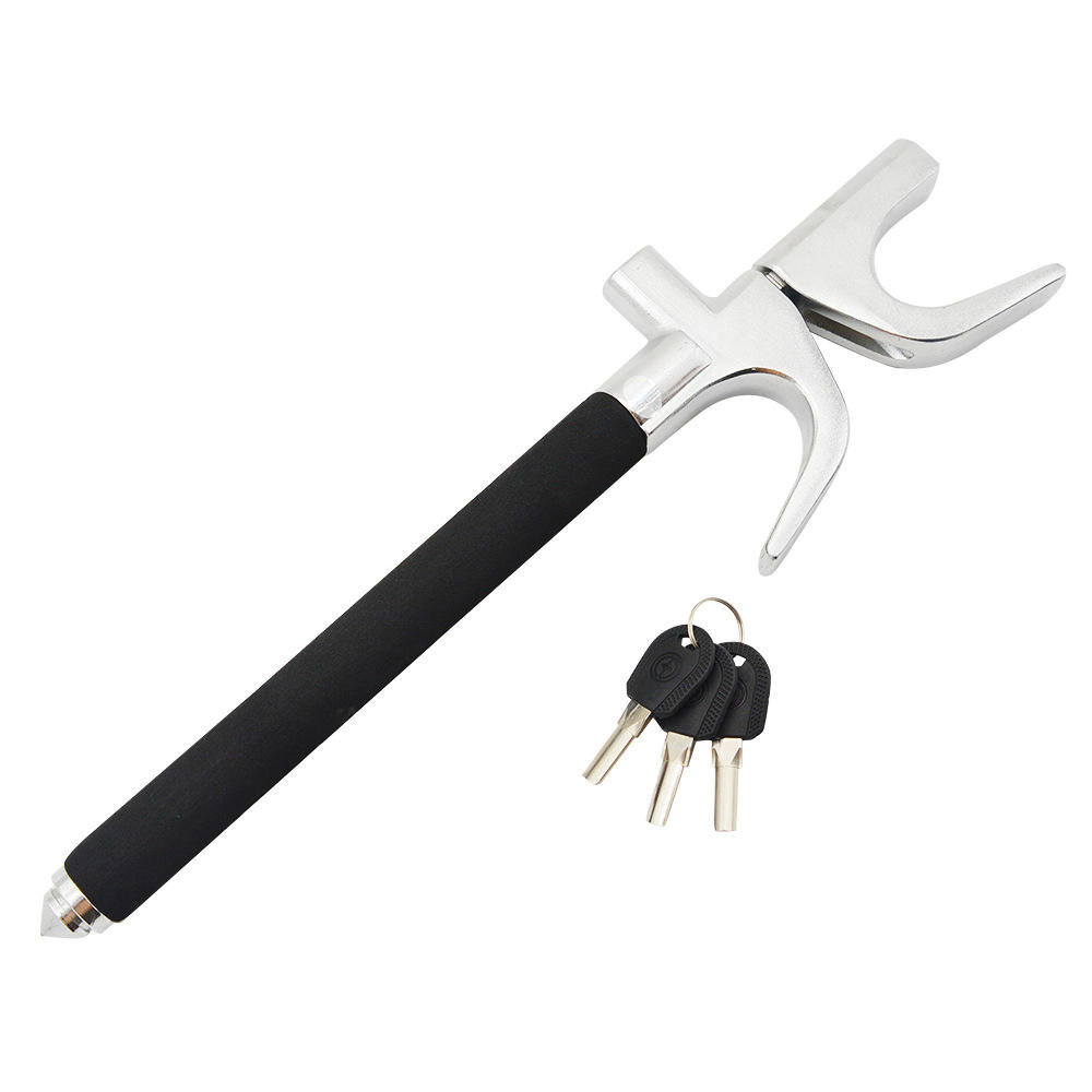Tacticraft Multi-function Top Hook M<i></i>etal Car Steering Wheel Lock - Anti-Theft Self-Defense Device